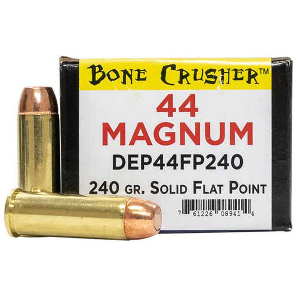 Ammunition Magnum Research Ready Series 44Magnum DESERT EAGLE .44 Rem Mag 240-grain BONECRUSHER Flat Point • Model: Ready Series